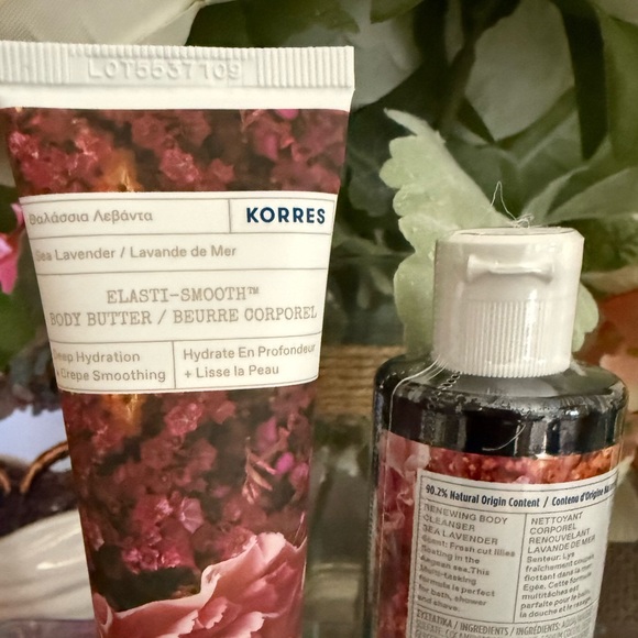 🆕🪷 KORRES “SEA LAVENDER” TRAVEL SIZE BODY CARE SET. BRAND NEW FACTORY SEALED. - Picture 4 of 5
